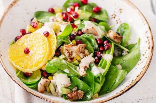 salada criativa proteína