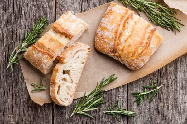 harmonização de pães e vinhos ciabatta