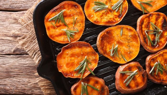 dia dos pais - batata doce grelhada