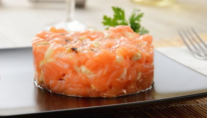 tartar de salmão - texto
