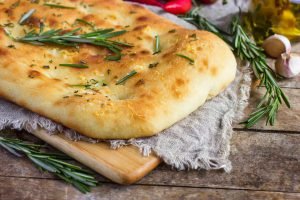 harmonização de pães e vinhos focaccia