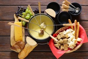 como fazer fondue - queijo