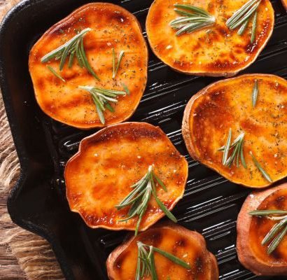 batata doce cítrica grelhada