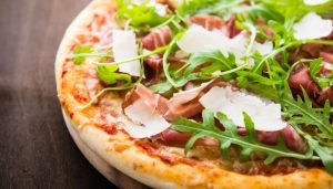 pizza de presunto de parma - texto