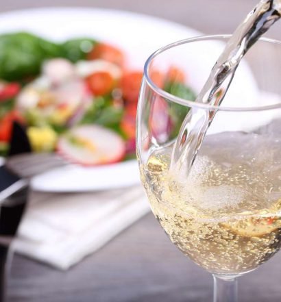 comida vegetariana e vinho - capa