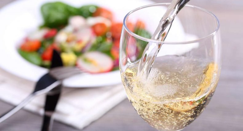 comida vegetariana e vinho - capa