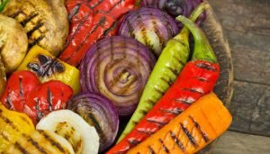 comida vegetariana - legumes grelhados