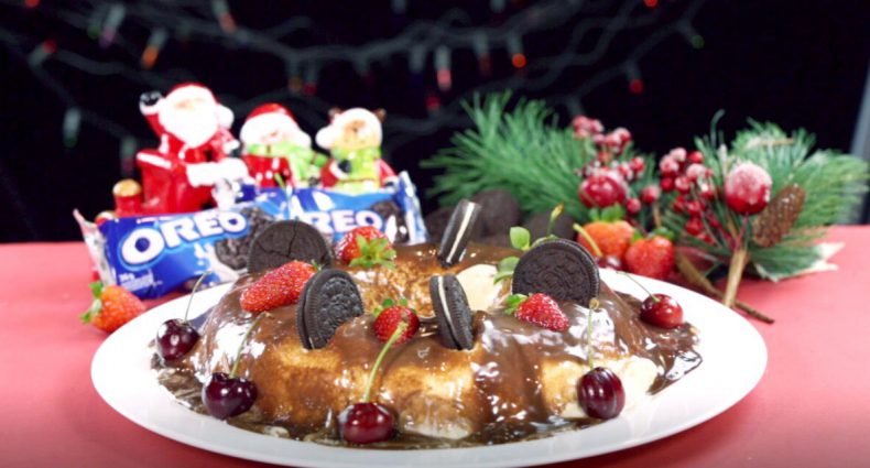 bolo de sorvete de oreo