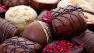 bombom de chocolate - cesta de natal