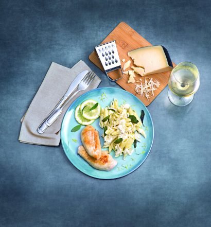 penne limone com peito de frango - capa
