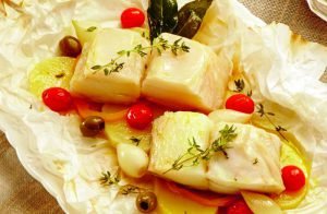 bacalhau com legumes - texto