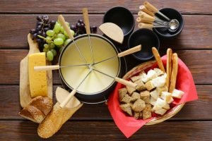 acompanhamento para fondue - queijo