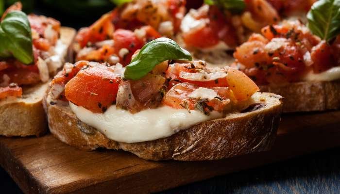 churrasco vegetariano - bruschetta