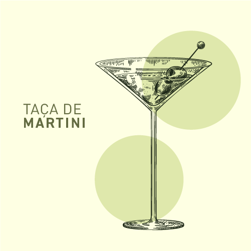 Taça de Martini estilizada