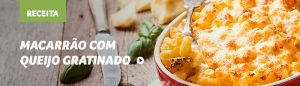 macarrão com queijo gratinado