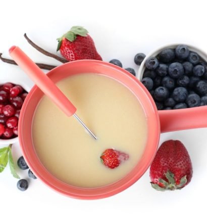 receita de fondue de chocolate branco