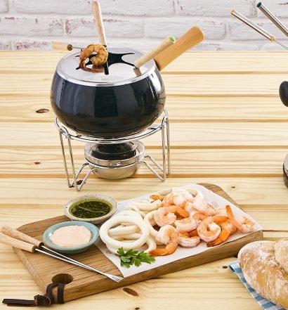 fondue de frutos do mar