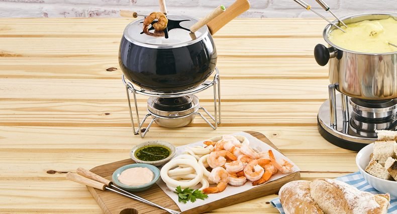fondue de frutos do mar