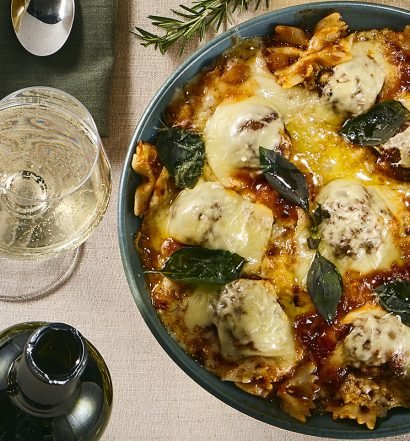 farfalle gratinado