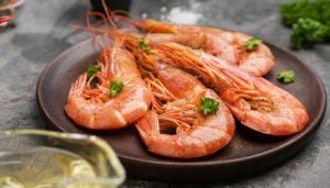 alimentos ricos em zinco camarão