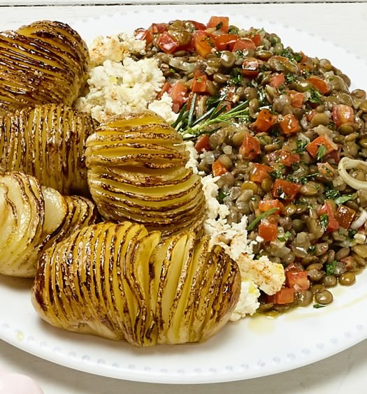 lentilha com batatas receita