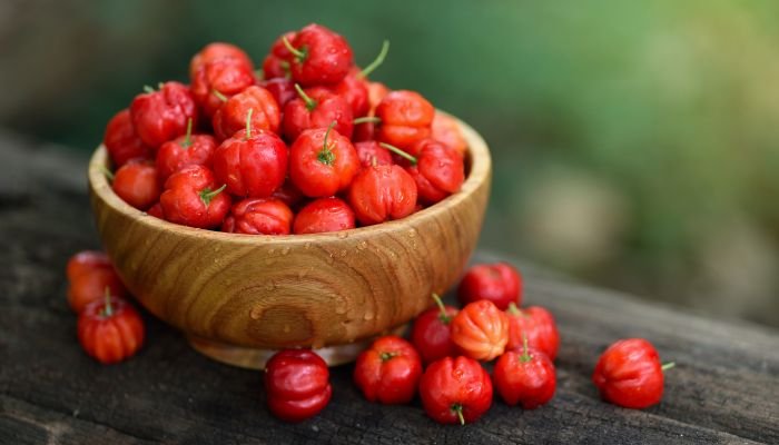 alimentos ricos em vitamina c acerola