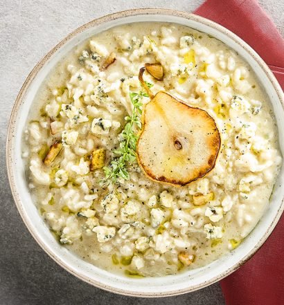 RISOTO DE PERA E GORGONZOLA RECEITA