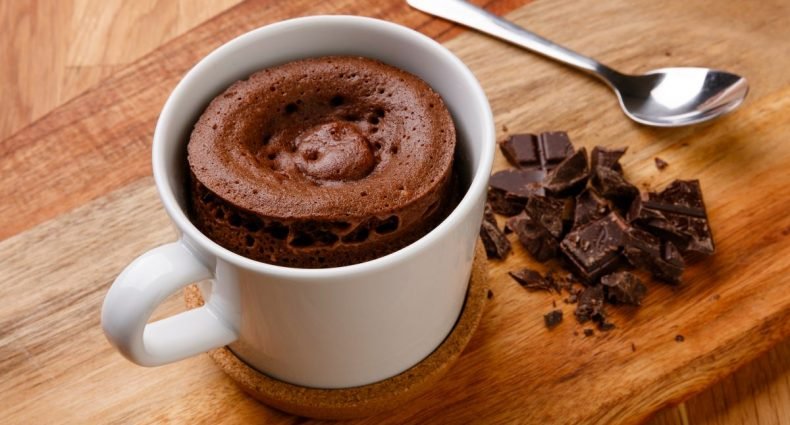 bolo de caneca de chocolate capa