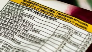 rótulos informação nutricional