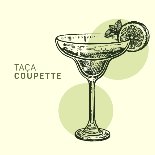 Taça Coupette com limão