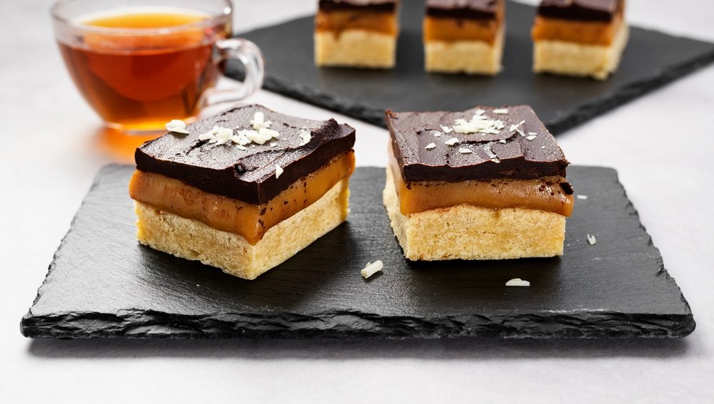 Torta escocesa com chá