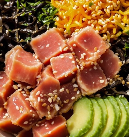 Poke de atum com abacate